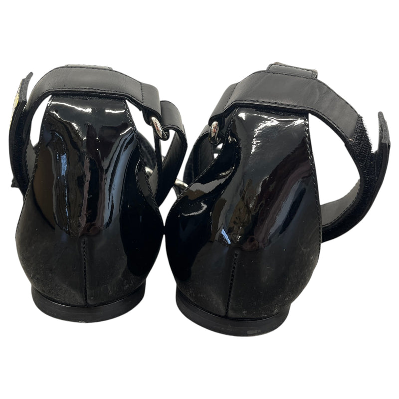 Women's Ankle Strap Sandals Black Size UK 7 / EU 40