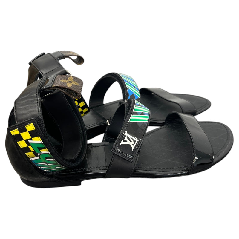 Women's Ankle Strap Sandals Black Size UK 7 / EU 40