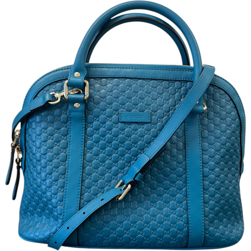 Women's Guccissima Dome Medium Bag Blue
