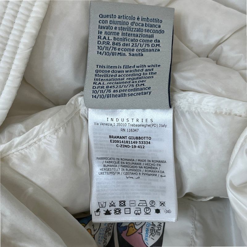 Men's Bramant Puffer Down Jacket White Size 6 / XXXL