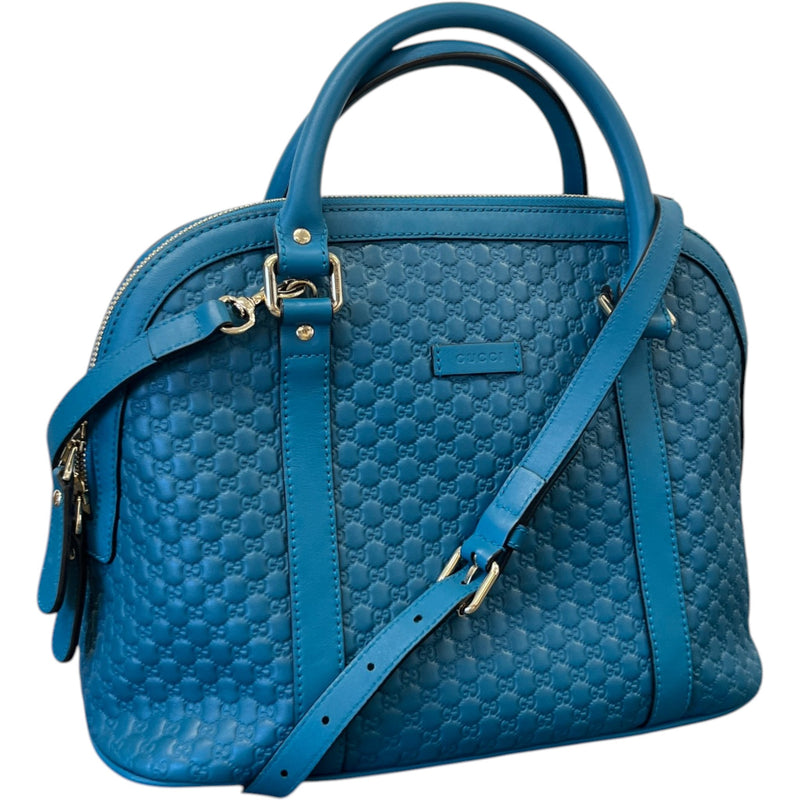 Women's Guccissima Dome Medium Bag Blue