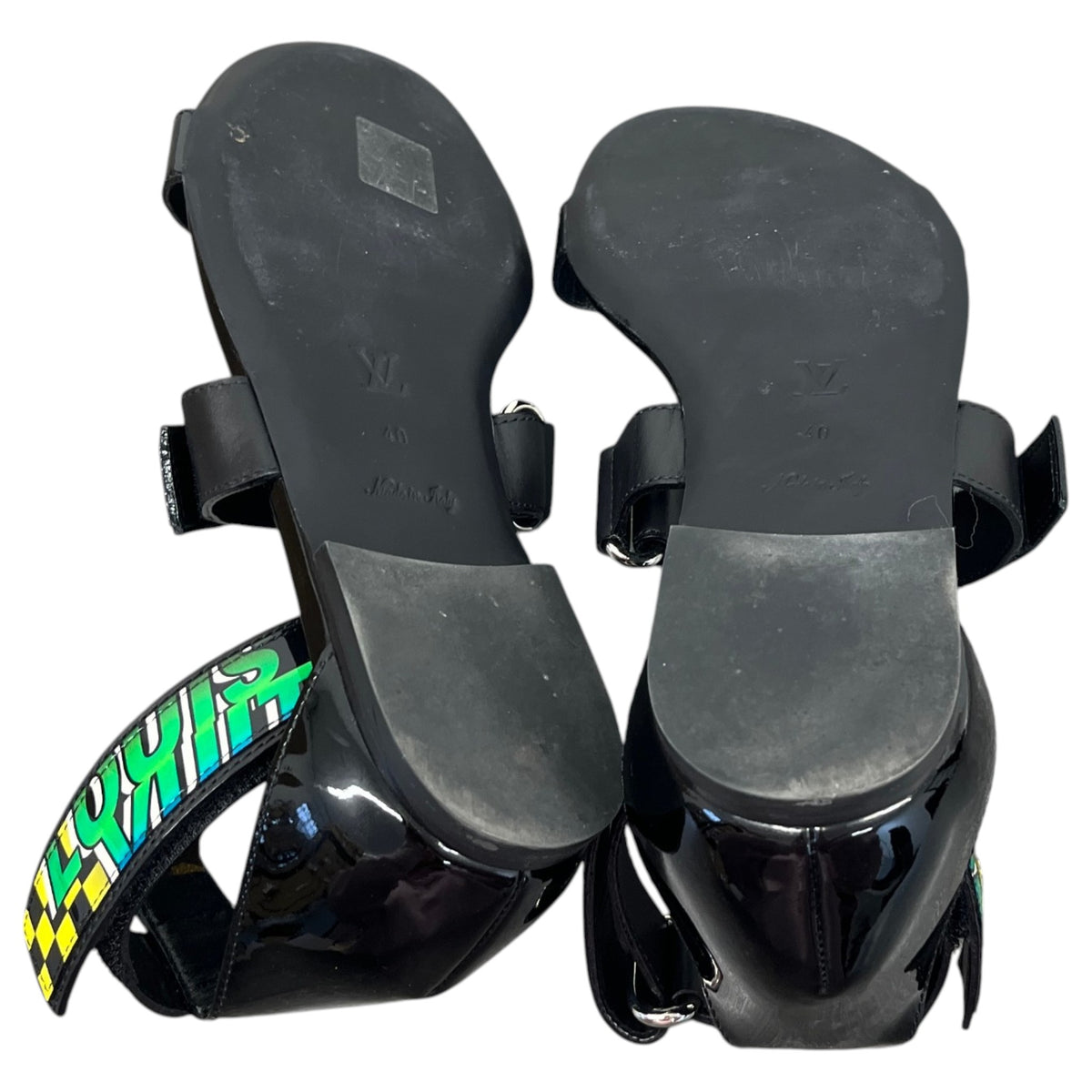 Women's Ankle Strap Sandals Black Size UK 7 / EU 40 - Photo 10