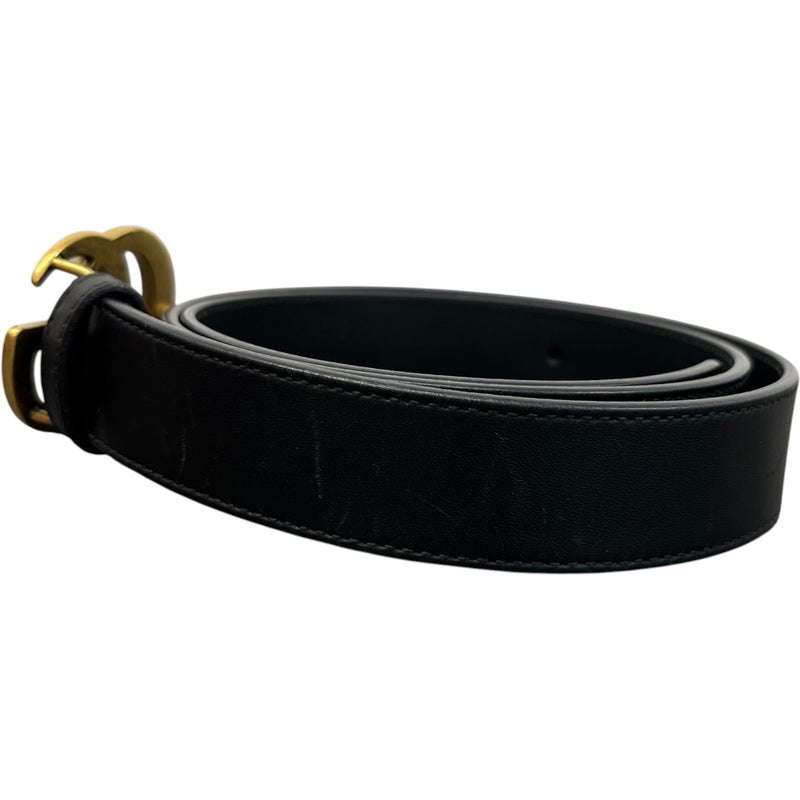 Women's Gg Marmont Thin Belt Black