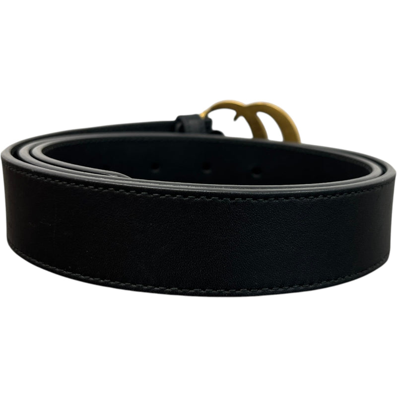 Women's Gg Marmont Thin Belt Black