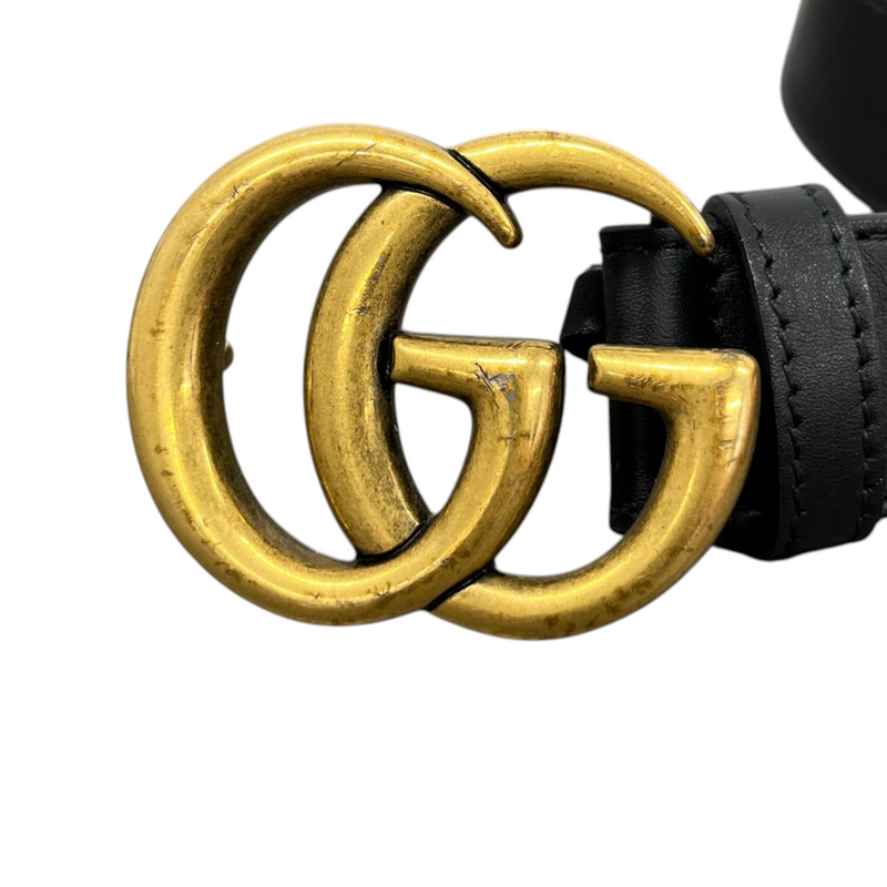 Women's Gg Marmont Thin Belt Black