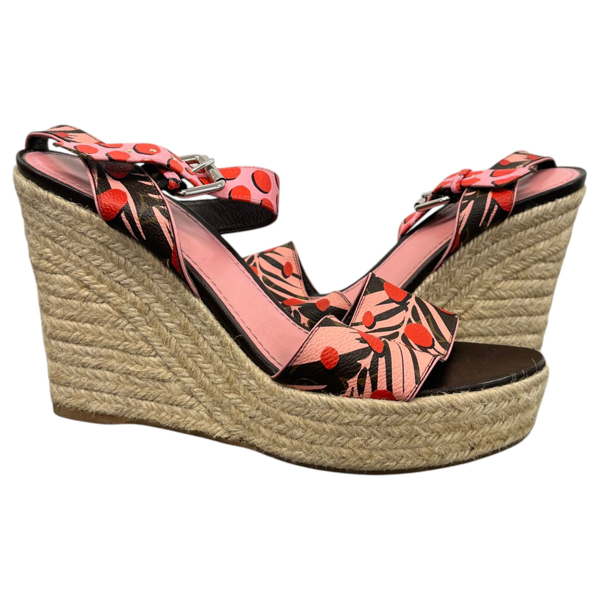 Women's Monogram Jungle Dots Espadrilles Pink Size UK 7 / EU 40 - Photo 3