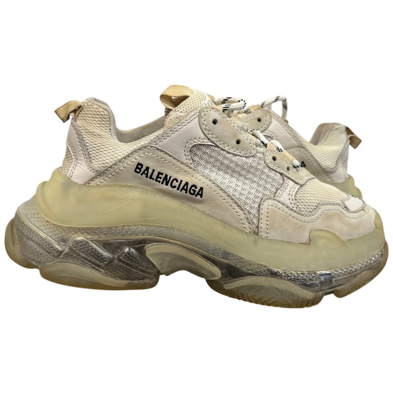 Women's Triple S Low Trainers Beige Size EU 37 / UK 4