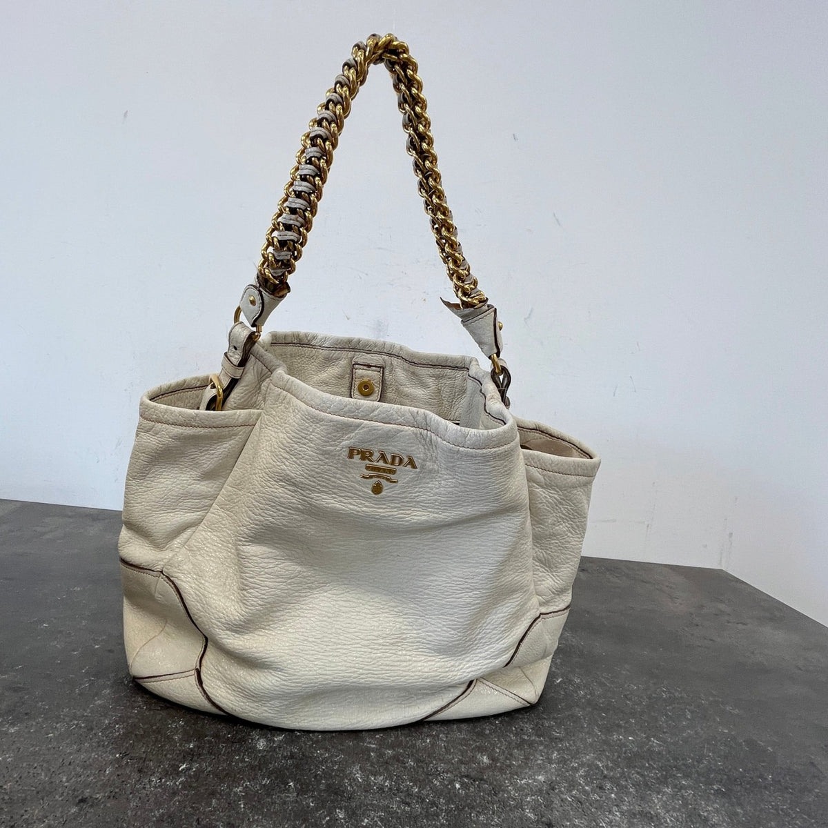 Women's Cervo Lux Handbag Cream - Photo 13