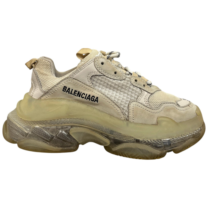 Women's Triple S Low Trainers Beige Size EU 37 / UK 4