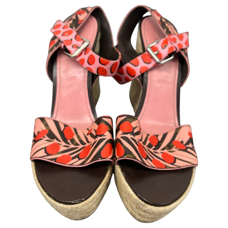 Women's Monogram Jungle Dots Espadrilles Pink Size UK 7 / EU 40