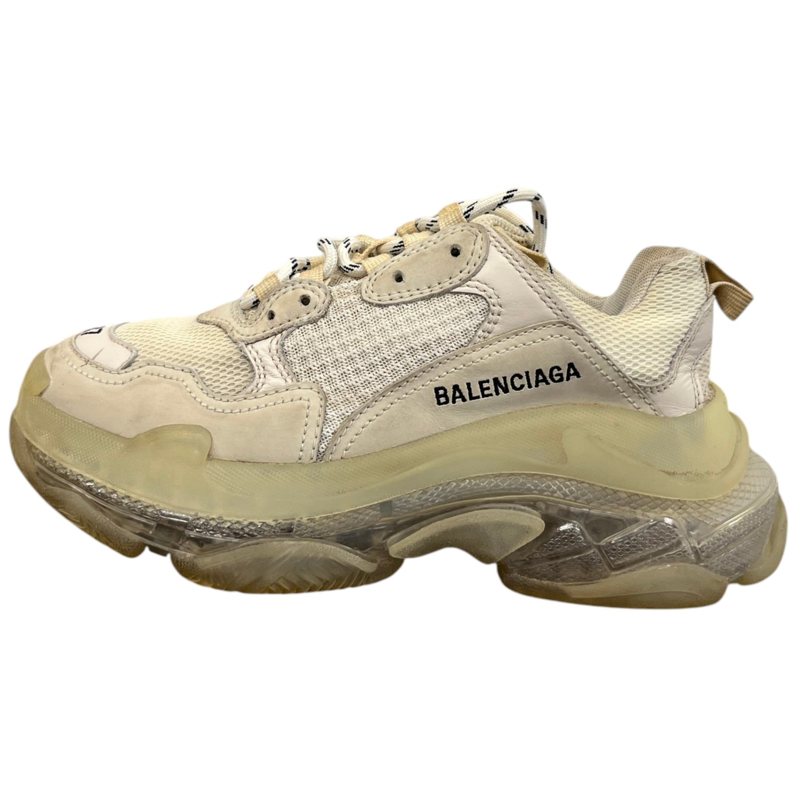 Women's Triple S Low Trainers Beige Size EU 37 / UK 4 - Photo 5