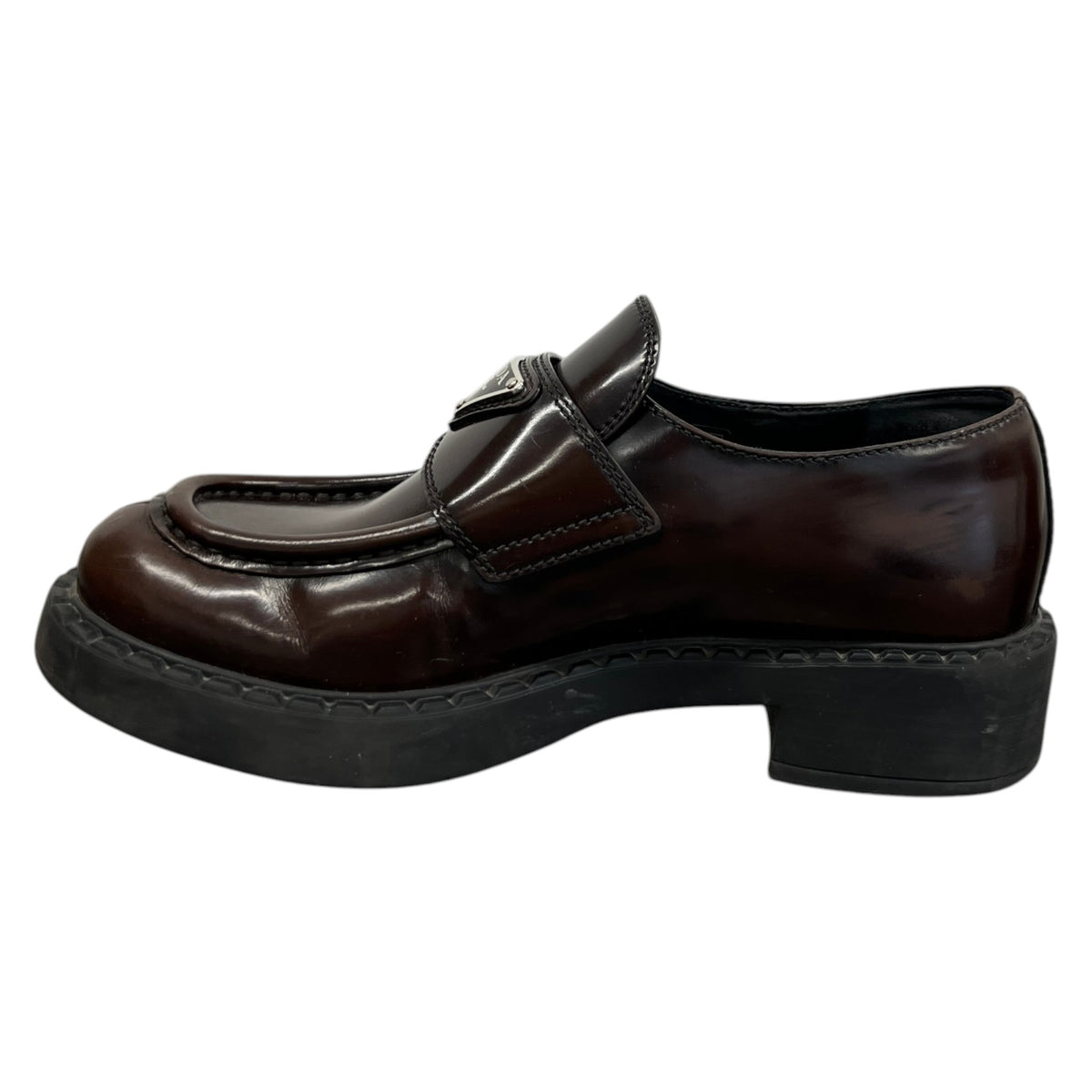 Women's Aged Leather Loafers Brown Size UK 2 / EU 35 - Photo 2