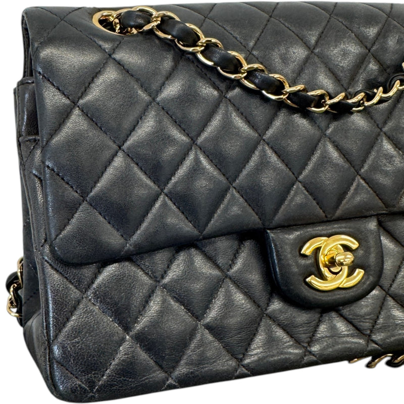 Women's Classic Double Flap Bag Medium Handbag Black