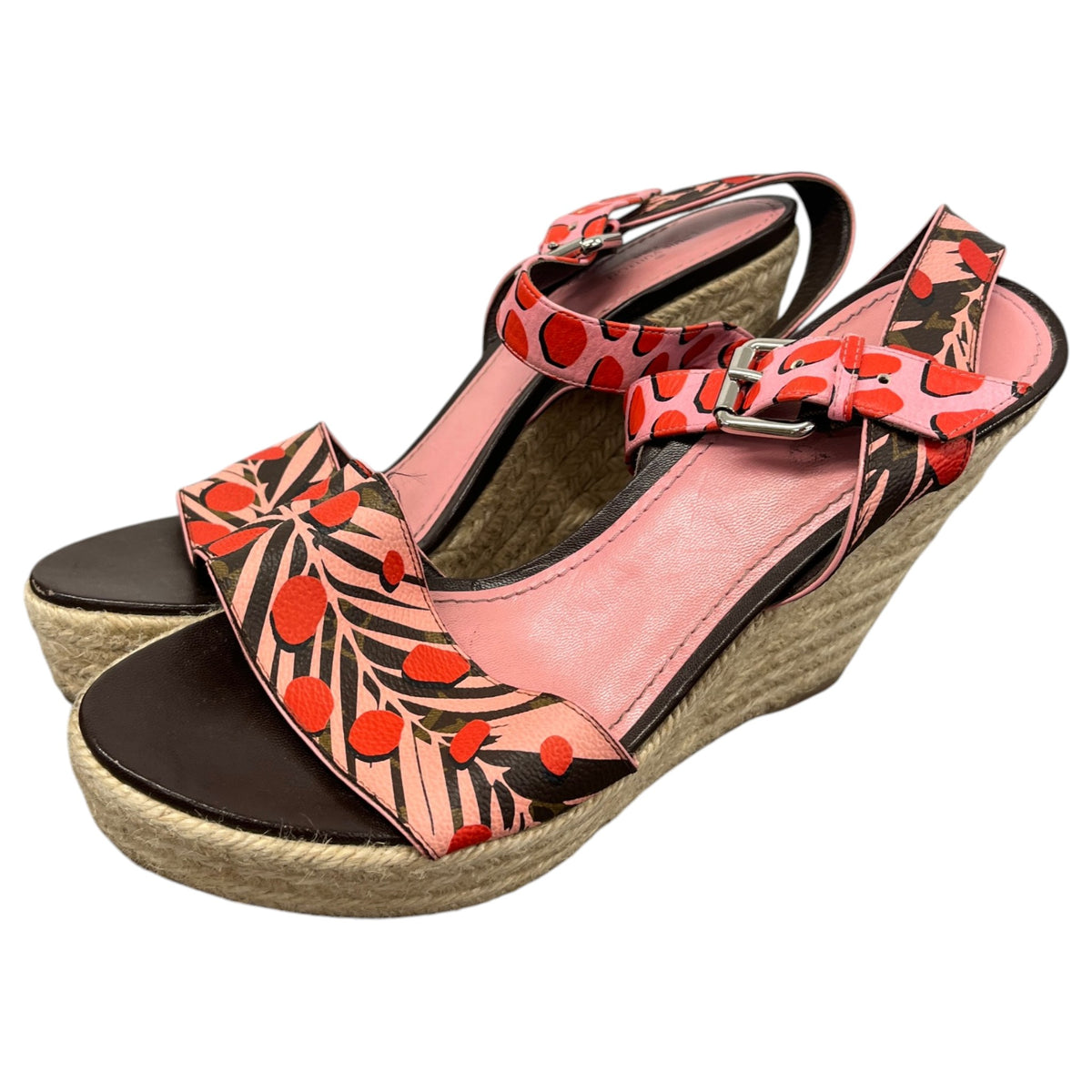 Women's Monogram Jungle Dots Espadrilles Pink Size UK 7 / EU 40 - Photo 9