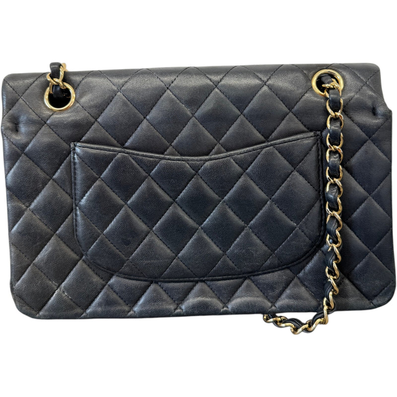 Women's Classic Double Flap Bag Medium Handbag Black
