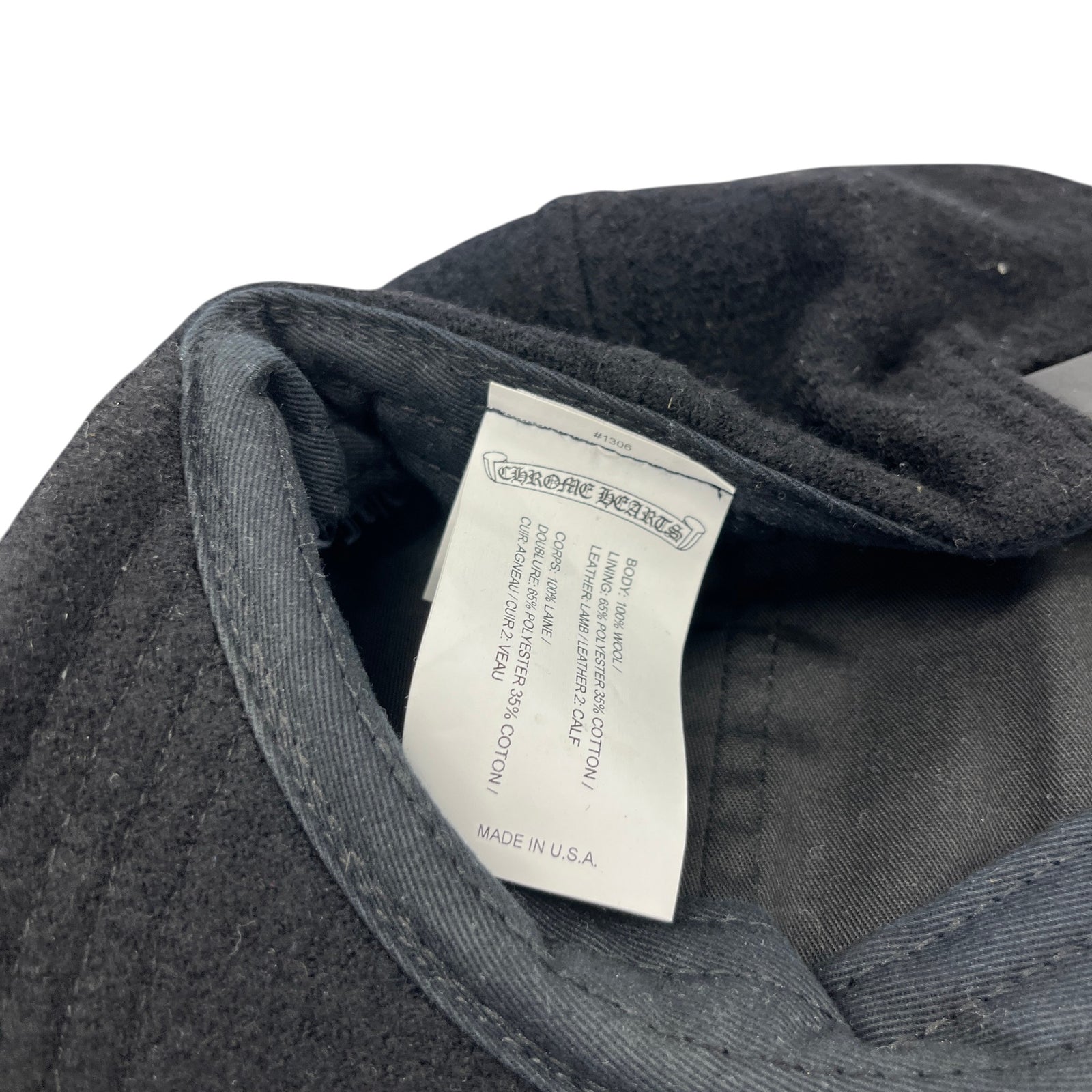 Men's Embroidered Logo Cap Hat Black - Photo 6