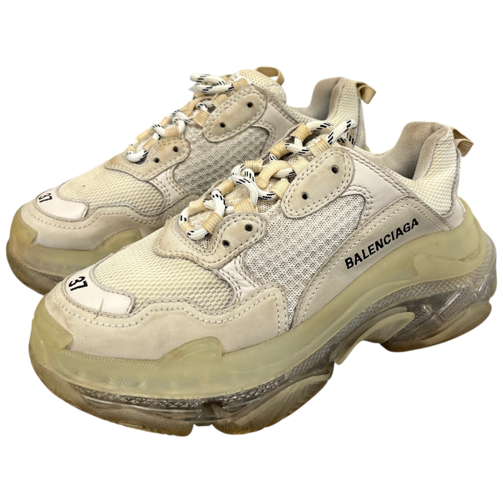 Women's Triple S Low Trainers Beige Size EU 37 / UK 4 - Photo 9