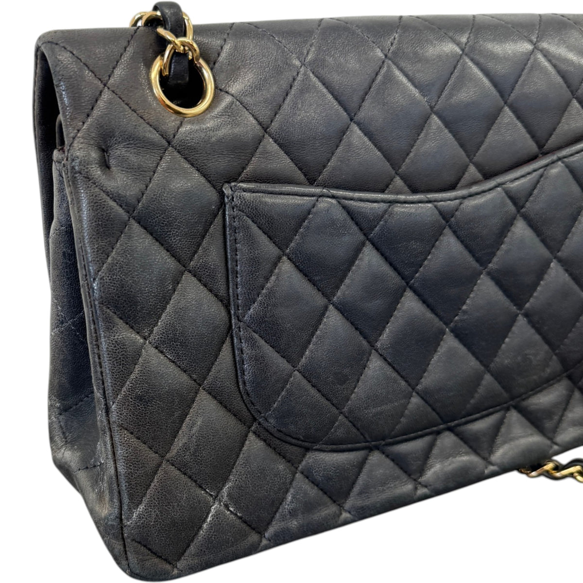 Women's Classic Double Flap Bag Medium Handbag Black - Photo 8