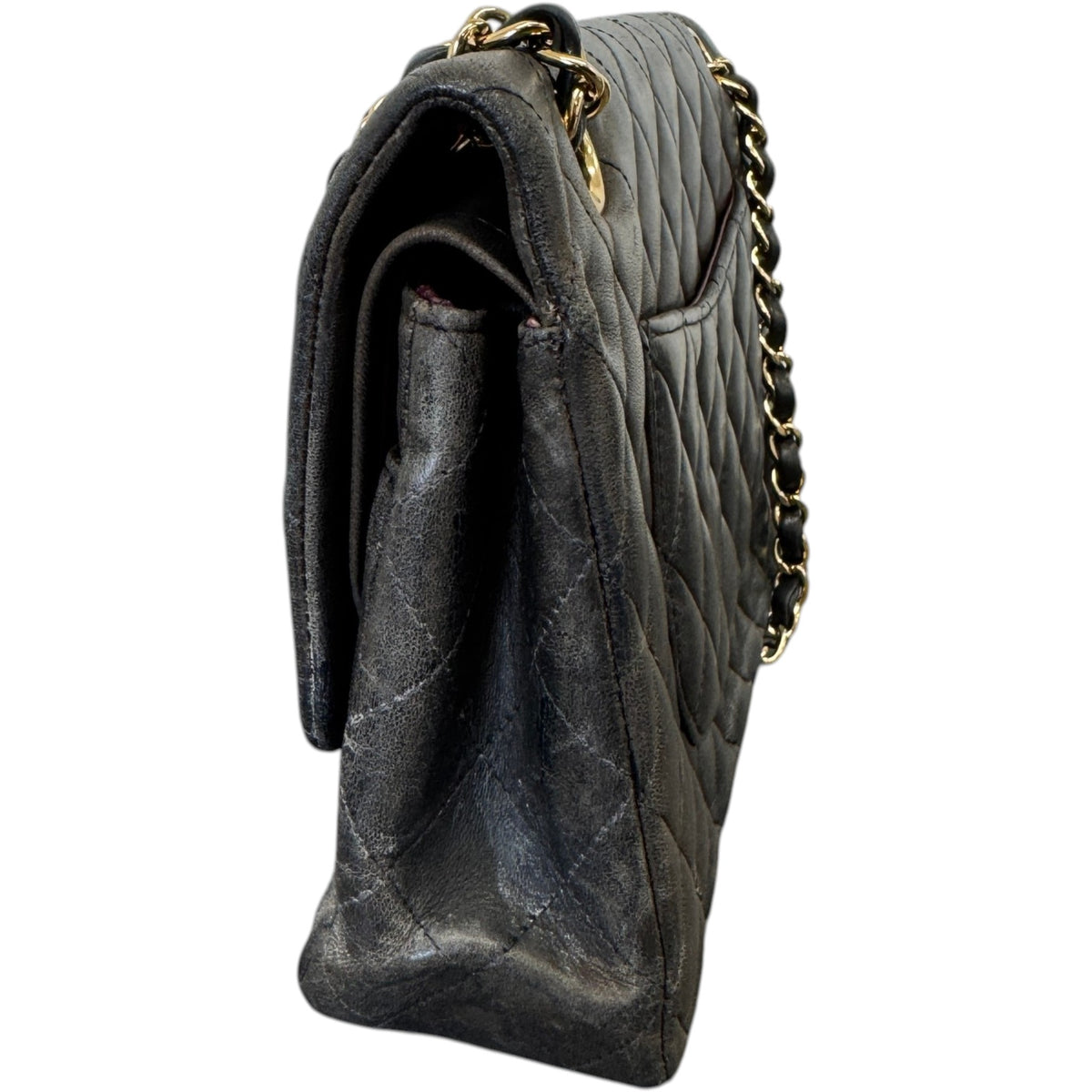 Women's Classic Double Flap Bag Medium Handbag Black - Photo 9