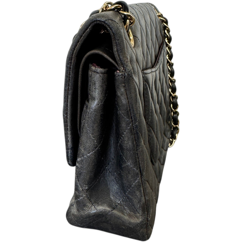 Women's Classic Double Flap Bag Medium Handbag Black