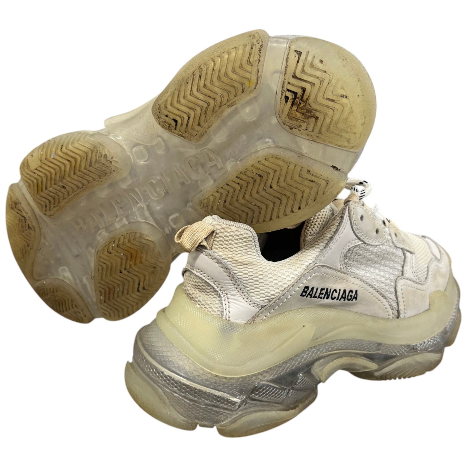 Women's Triple S Low Trainers Beige Size EU 37 / UK 4 - Photo 10