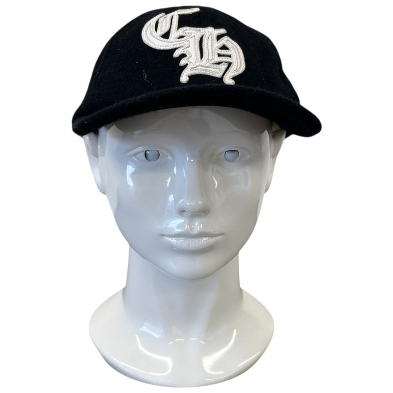 Men's Embroidered Logo Cap Hat Black