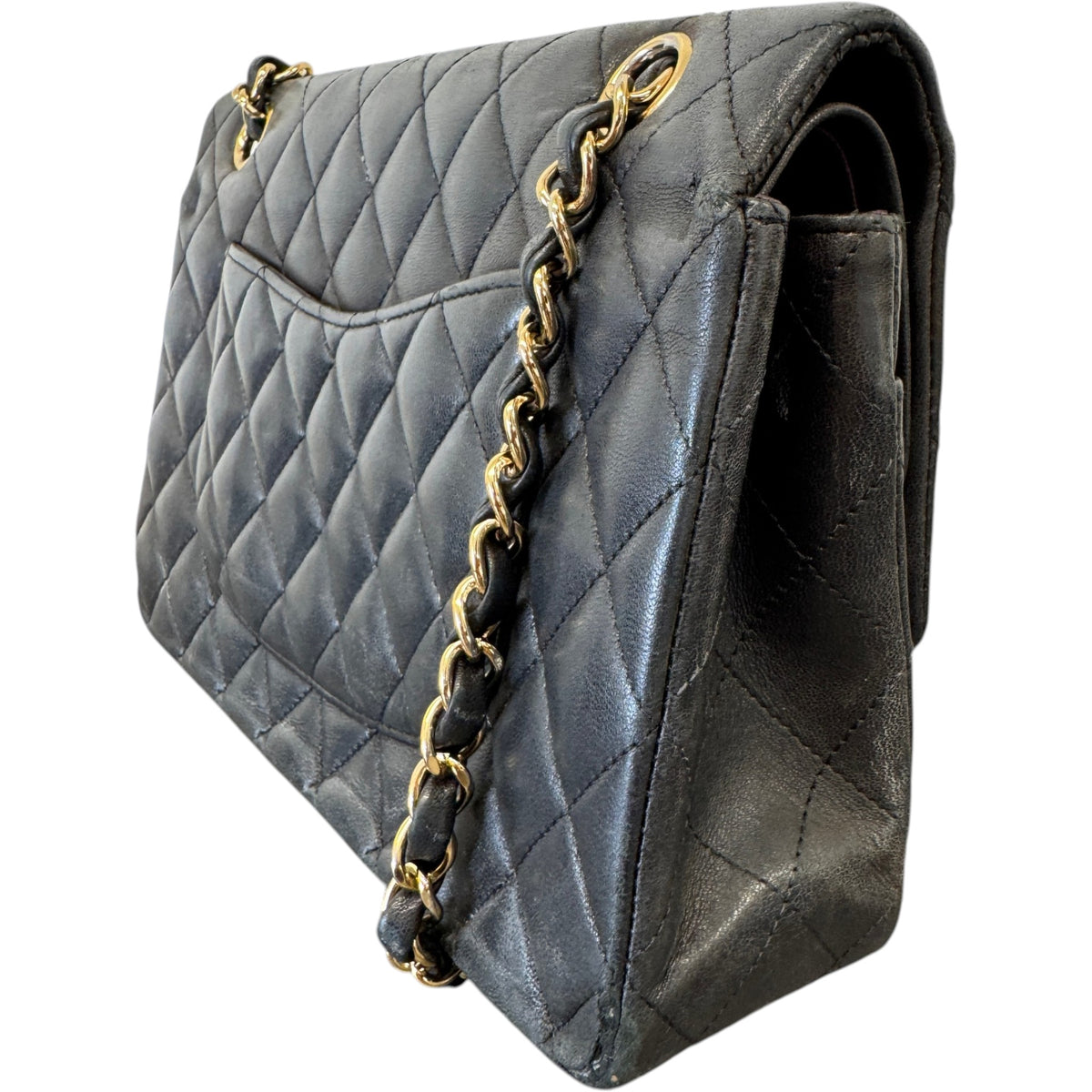 Women's Classic Double Flap Bag Medium Handbag Black - Photo 11