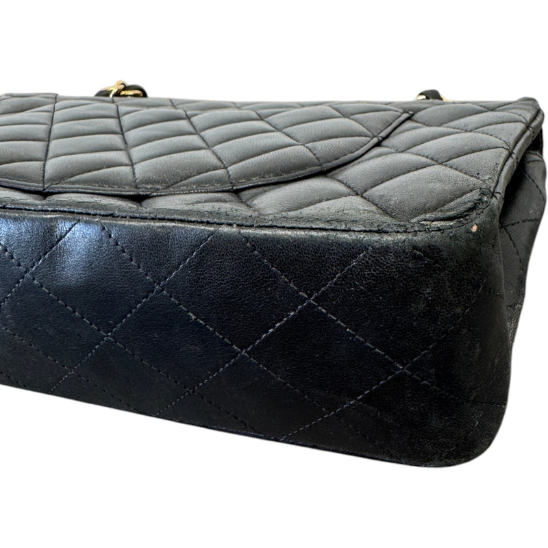 Women's Classic Double Flap Bag Medium Handbag Black