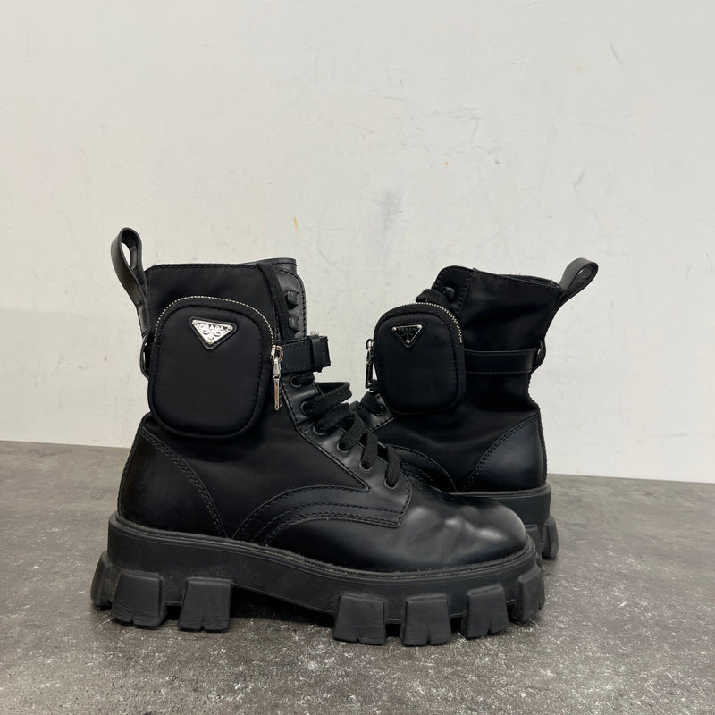 Men's Monolith Combat Boots Black Size UK 9 / EU 43