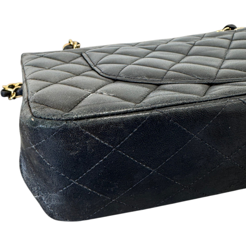 Women's Classic Double Flap Bag Medium Handbag Black