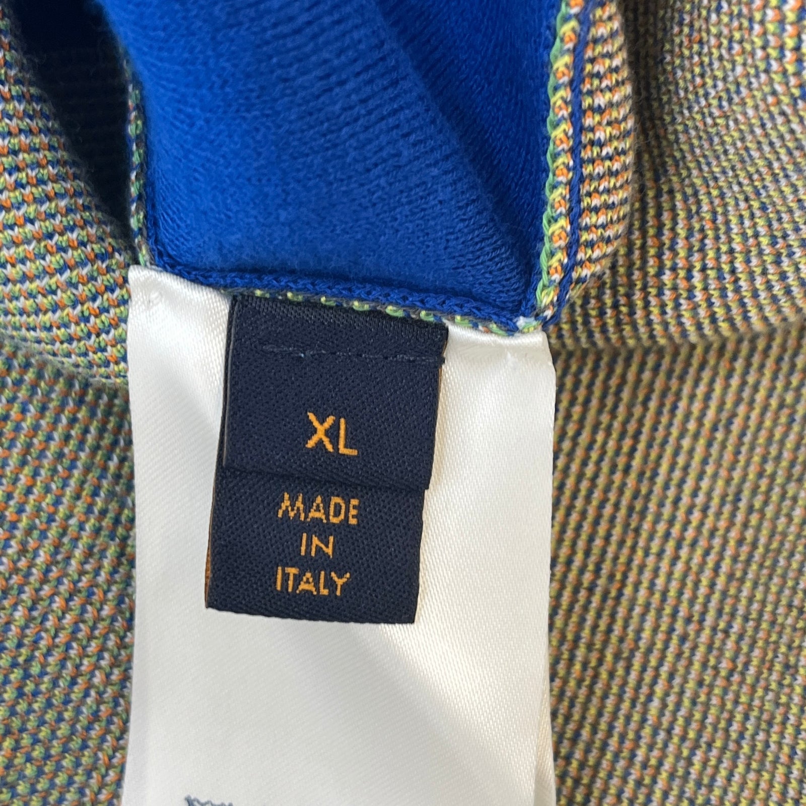 Men's LVM Intarsia Top Blue Size XL - Photo 6
