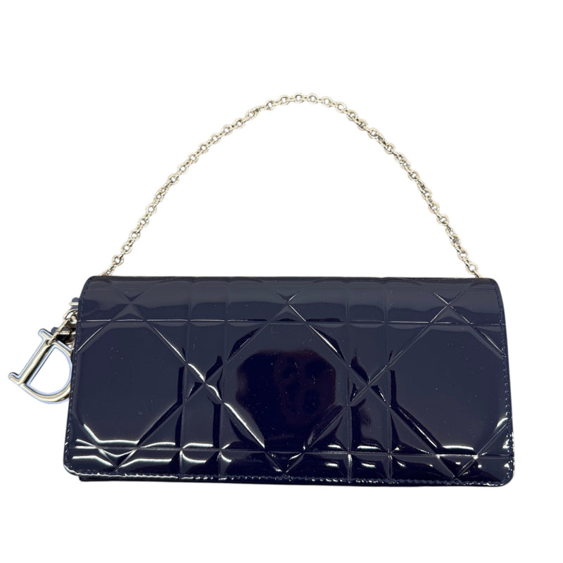 Women's Cannage Wallet On Chain Clutch Navy
