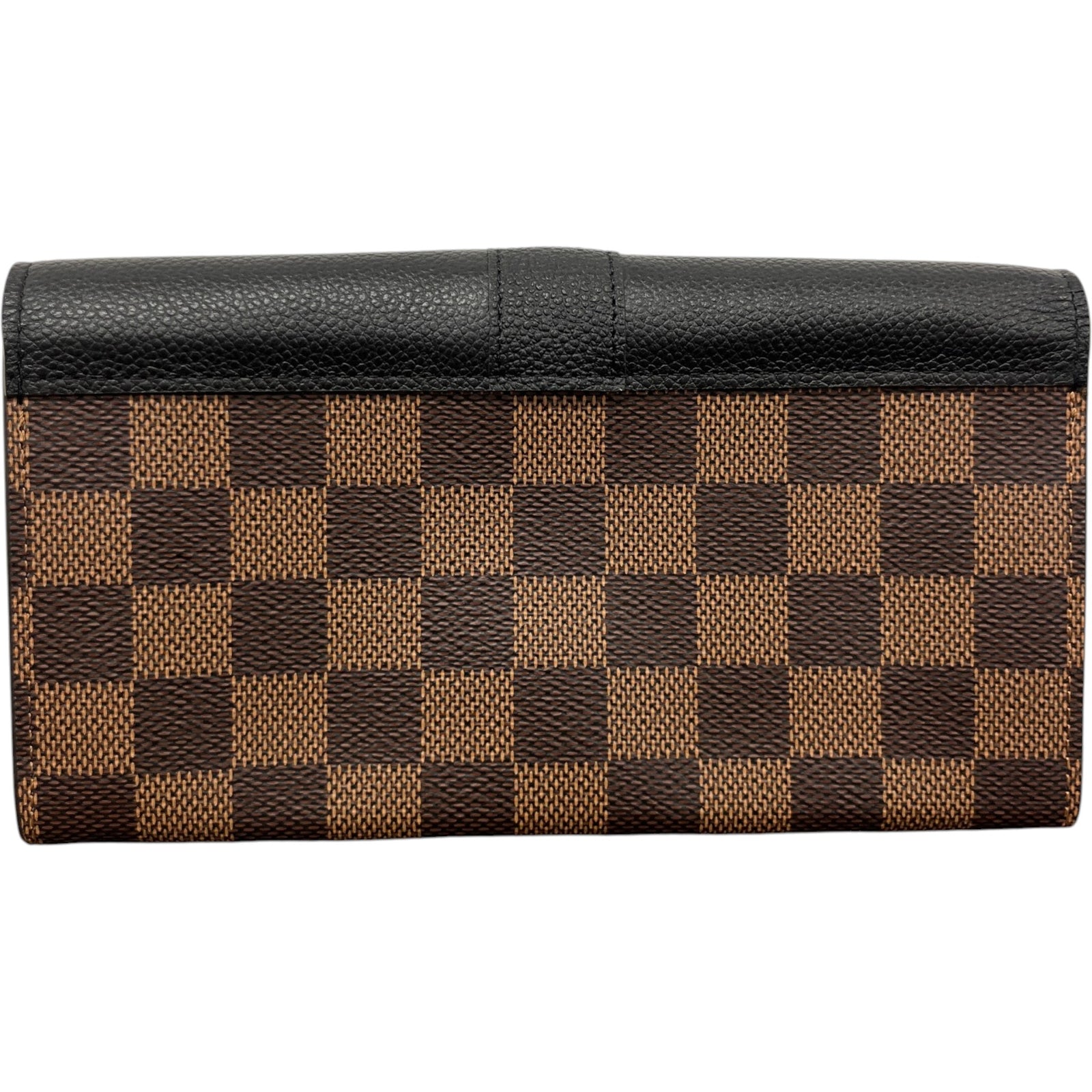 Women's Damier Ebene Clapton Wallet Black - Photo 2