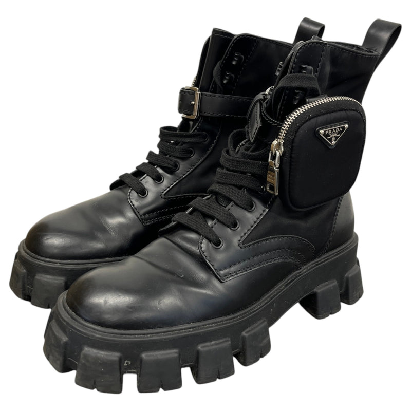 Men's Monolith Combat Boots Black Size UK 9 / EU 43
