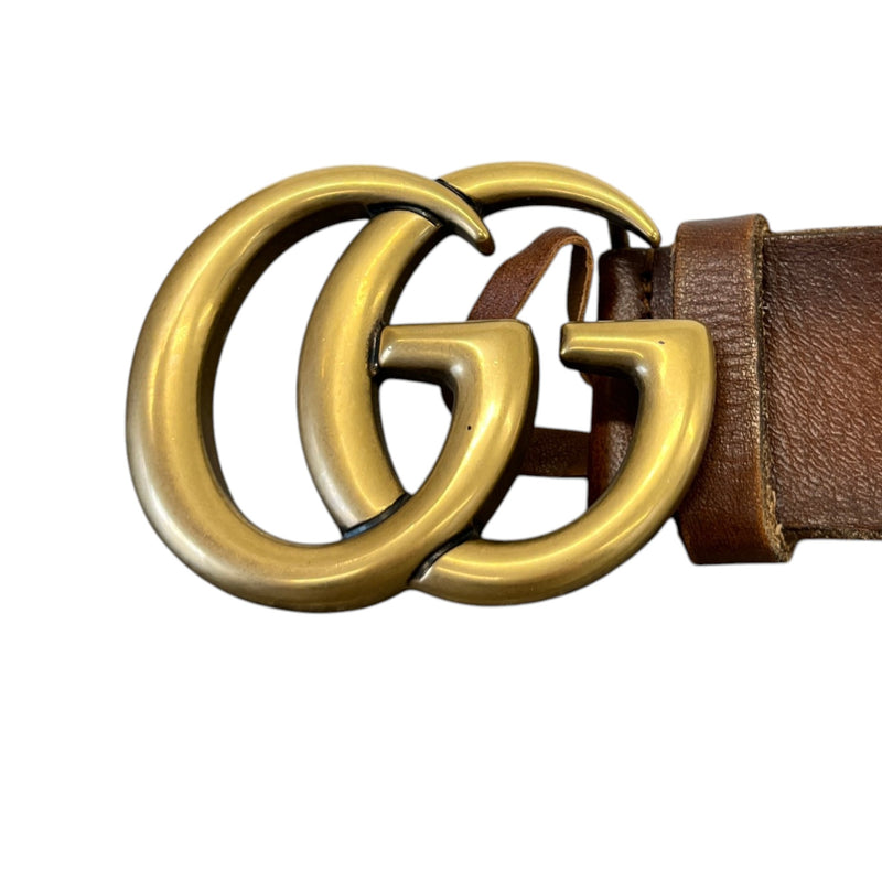 Women's Gg Marmont Belt Brown Size XL