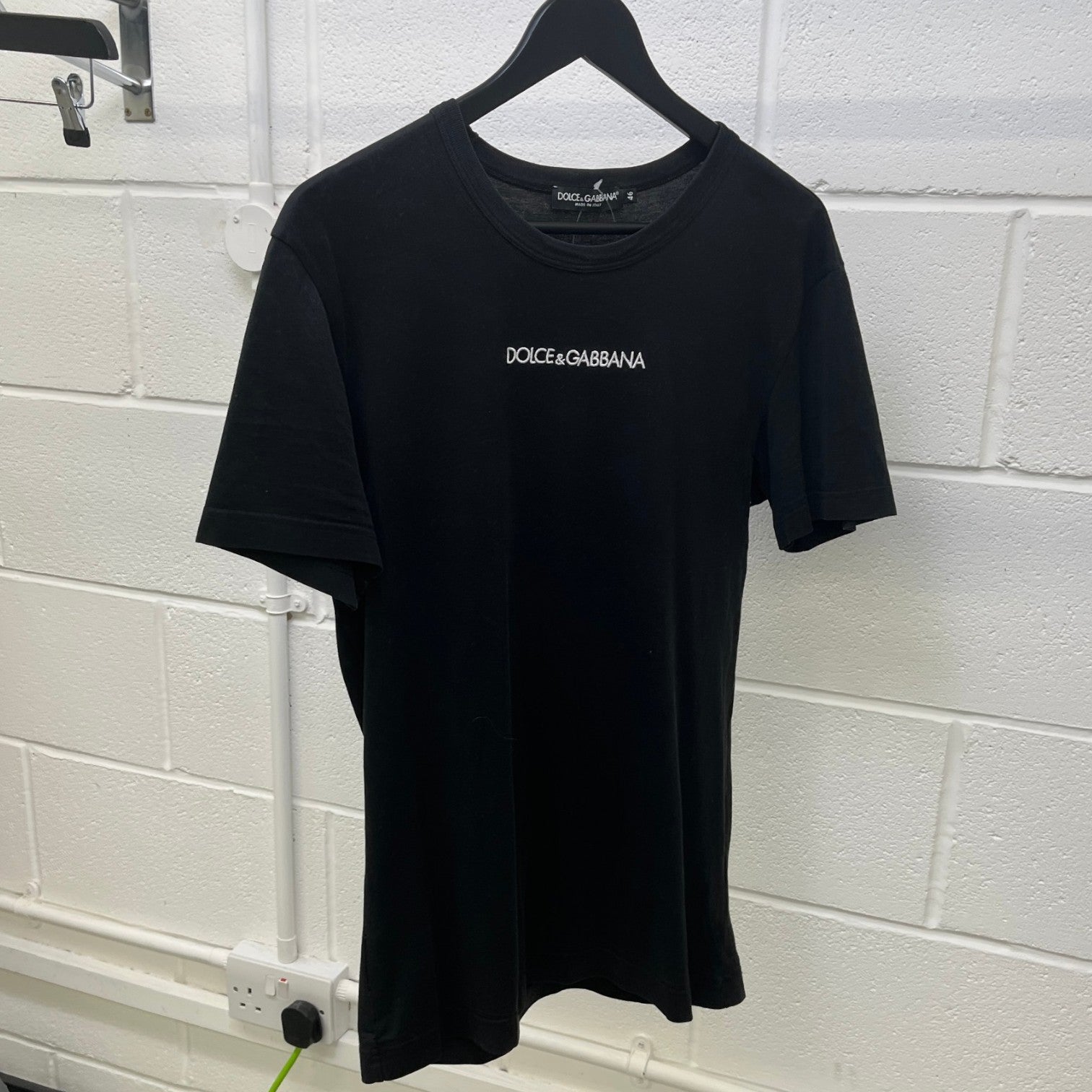 Men's Embroidered Logo T-Shirt Black Size IT 46 / UK S - Photo 9
