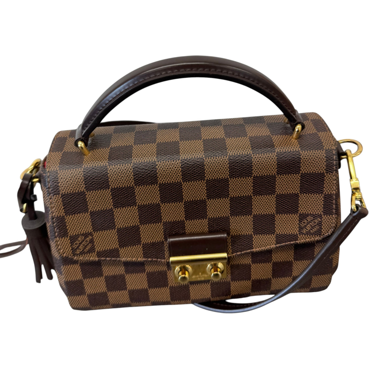 Women's Damier Ebene Croisette Handbag Brown - Photo 5