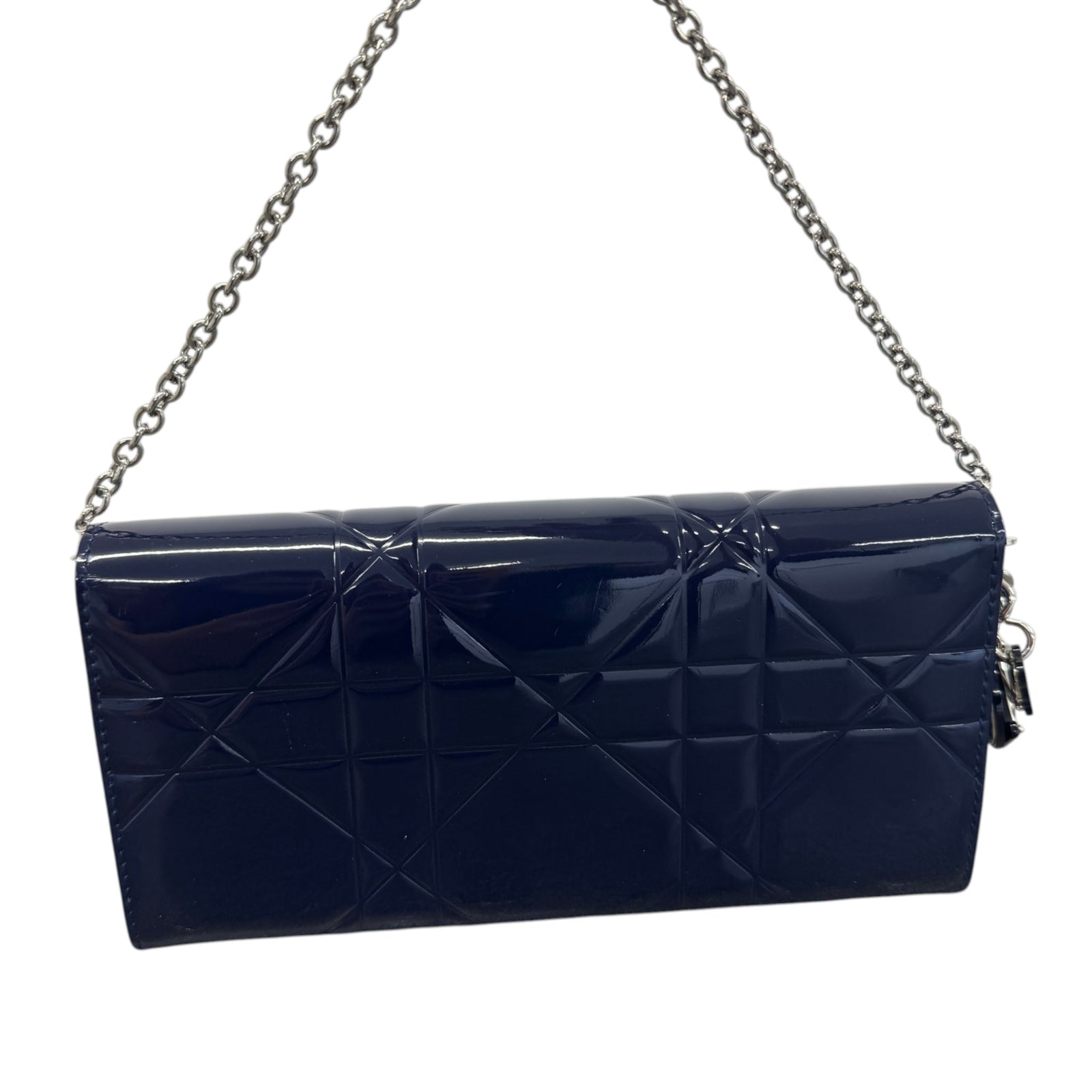 Women's Cannage Wallet On Chain Clutch Navy - Photo 3