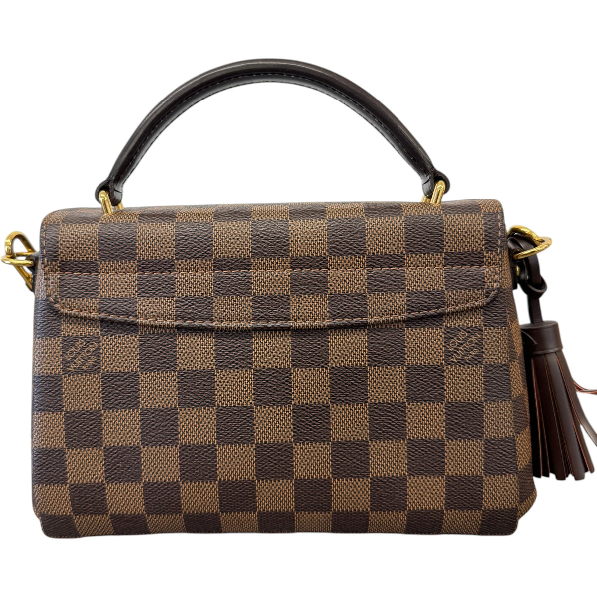 Women's Damier Ebene Croisette Handbag Brown - Photo 3