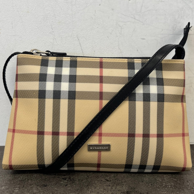 Women's Mini Nova Check Pochette Bag Beige