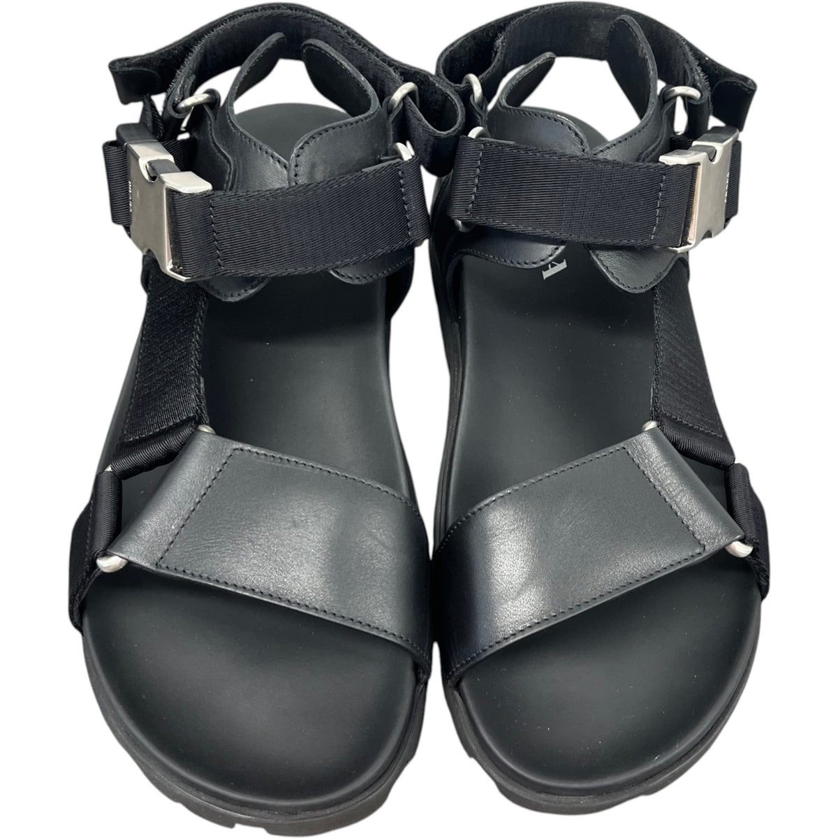 Men's Tape Strap Sandals Black Size UK 8.5 / EU 42.5 - Photo 6