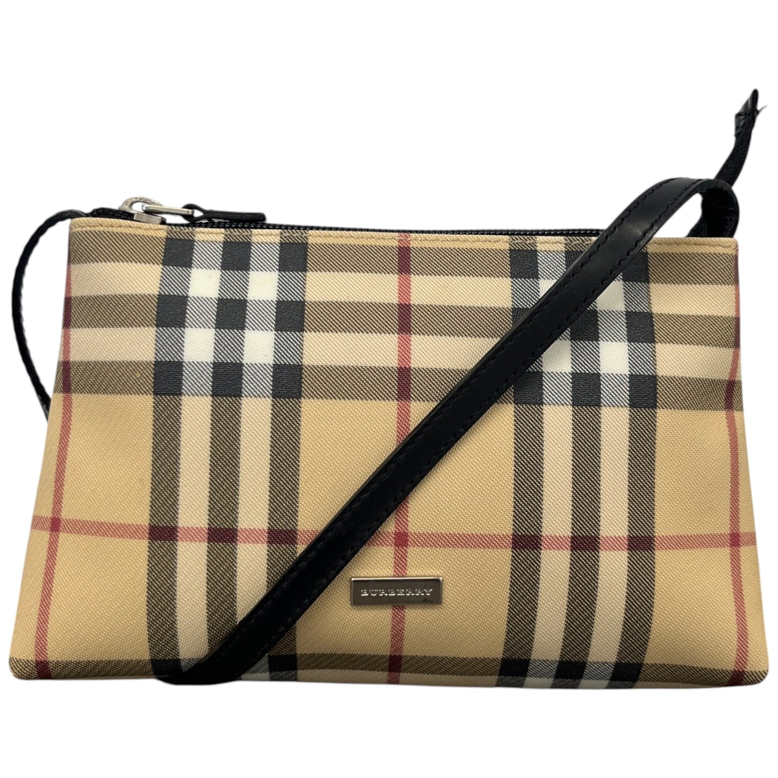 Women's Mini Nova Check Pochette Bag Beige - Photo 1