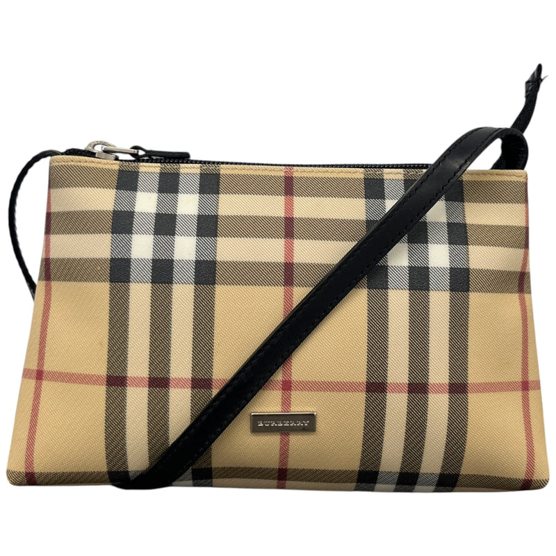 Women's Mini Nova Check Pochette Bag Beige