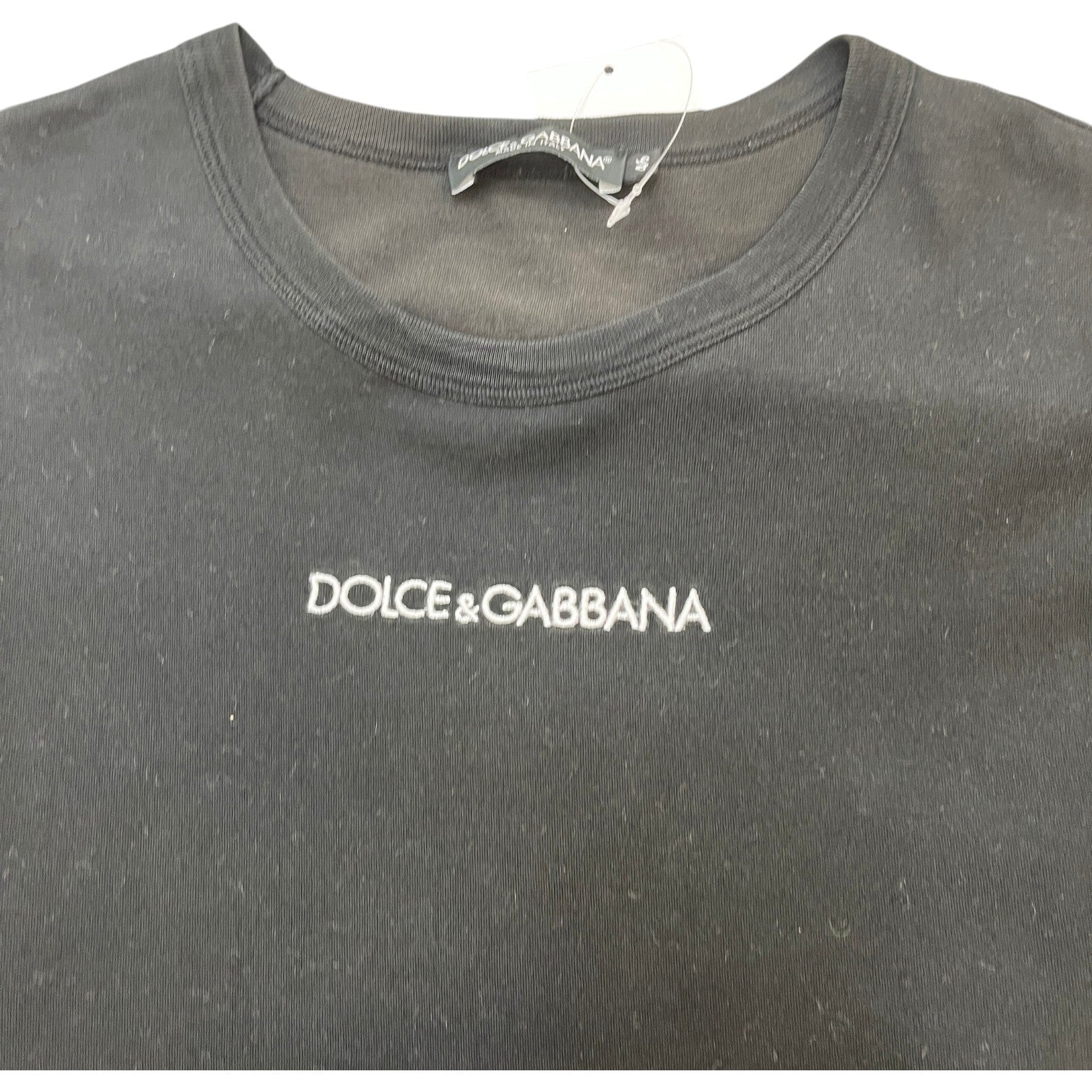 Men's Embroidered Logo T-Shirt Black Size IT 46 / UK S - Photo 5