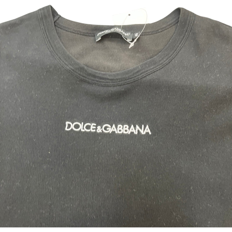 Men's Embroidered Logo T-Shirt Black Size IT 46 / UK S