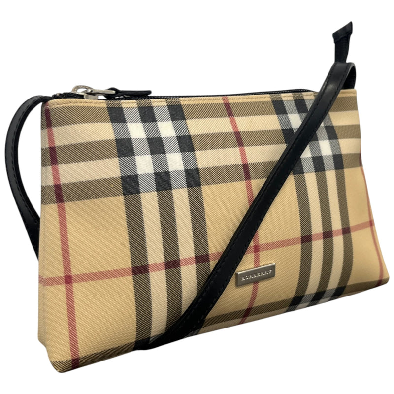 Women's Mini Nova Check Pochette Bag Beige