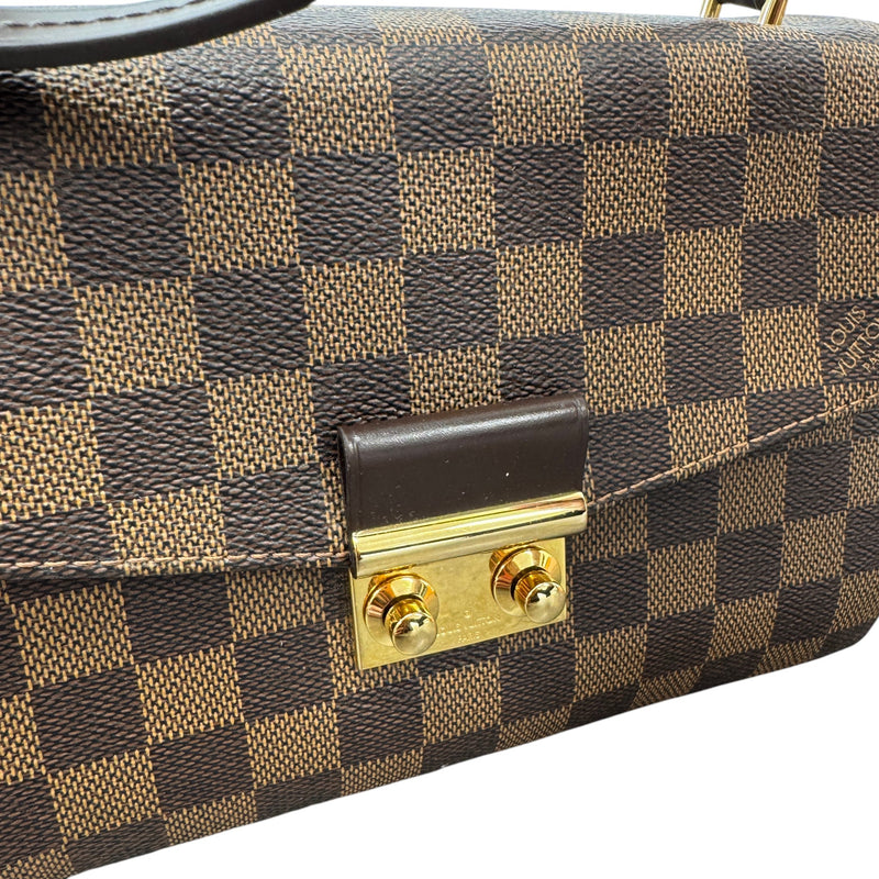 Women's Damier Ebene Croisette Handbag Brown