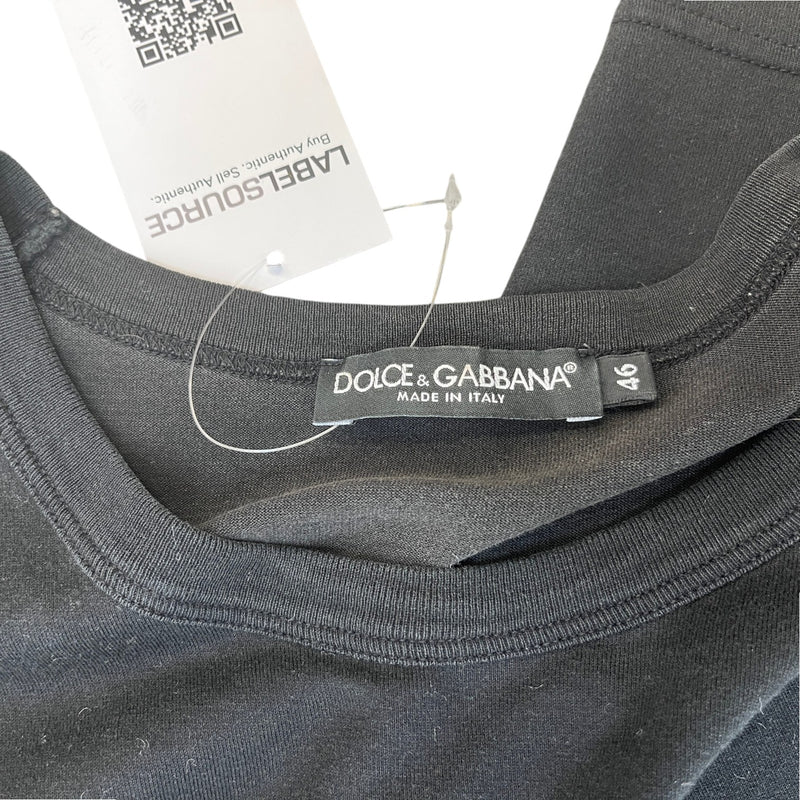 Men's Embroidered Logo T-Shirt Black Size IT 46 / UK S