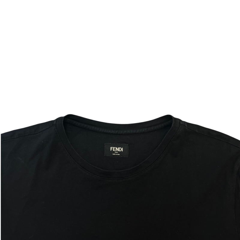 Men's Embroidered Monster Eyes T-Shirt Black Size M