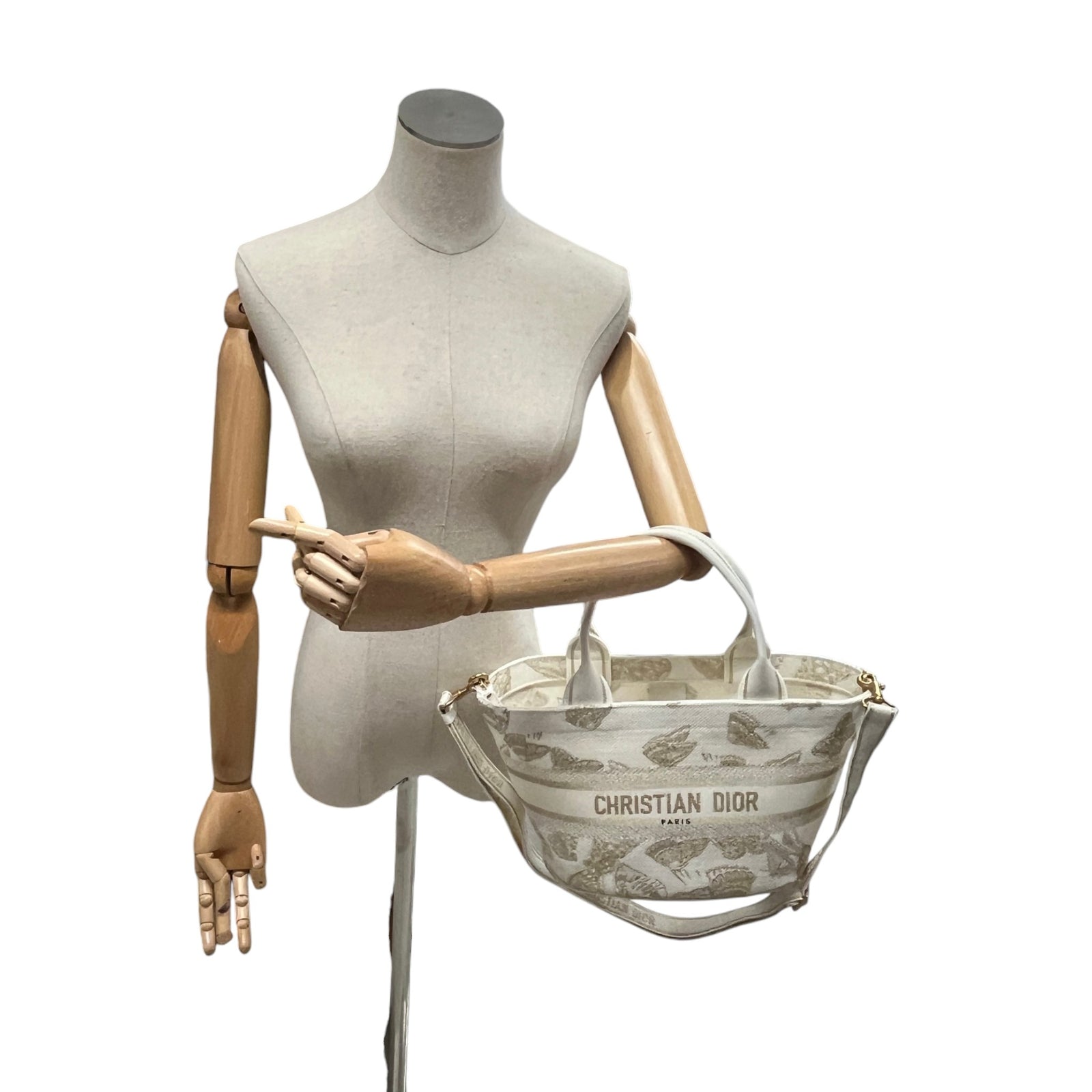 Women's Panier Chapeau Hat Basket Handbag White - Photo 2